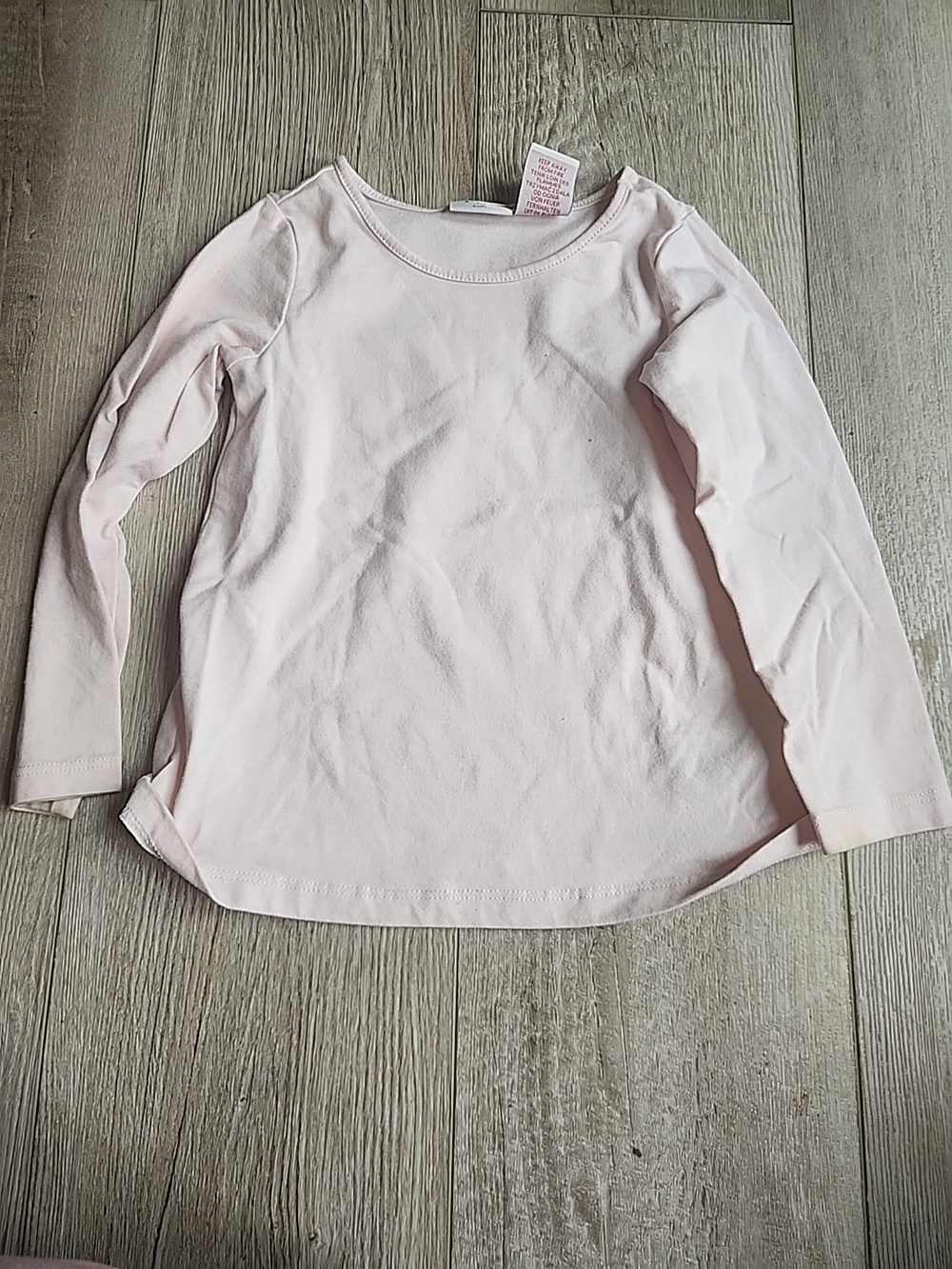 Aspen Rise Light Pink Long Sleeve Crewneck Tee